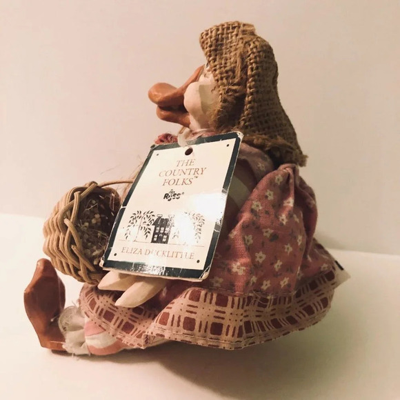 Vintage Russ Berrie Country Folks Duck Kathleen  Kelly Ceramic Bean Bag Duck - Picture 8 of 14